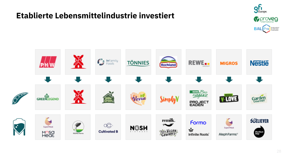 Investitionslandschaft Investitionen in alternative Proteine