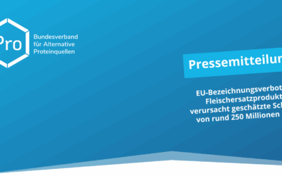 EU-Bezeichnungsverbot für Fleischersatzprodukte verursacht geschätzte Schäden von rund 250 Millionen Euro