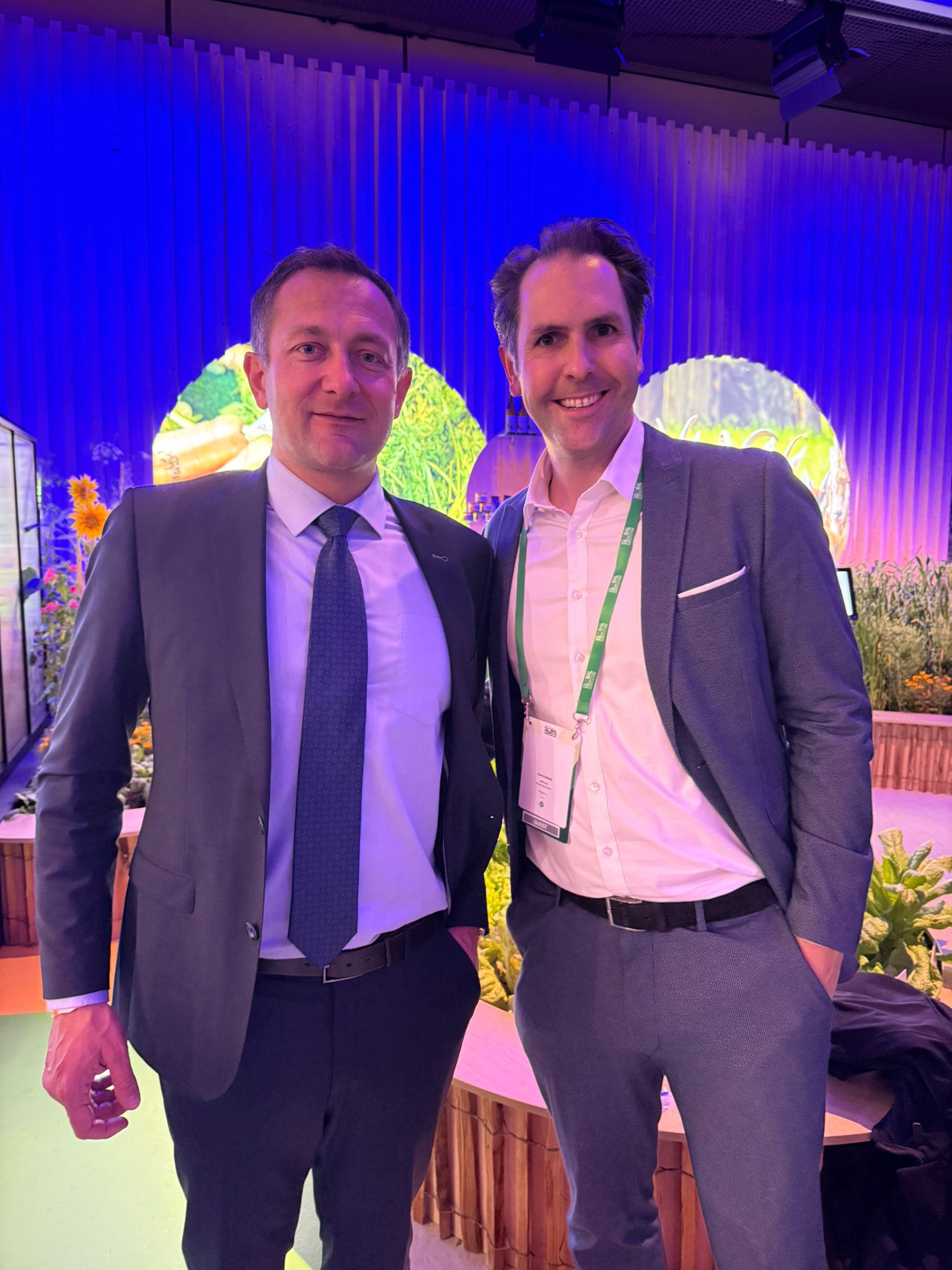 Fabio Ziemßen mit Christophe Hansen ( EU-Agrarkommisar)